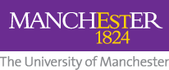 Logo for the University of Manchester.
